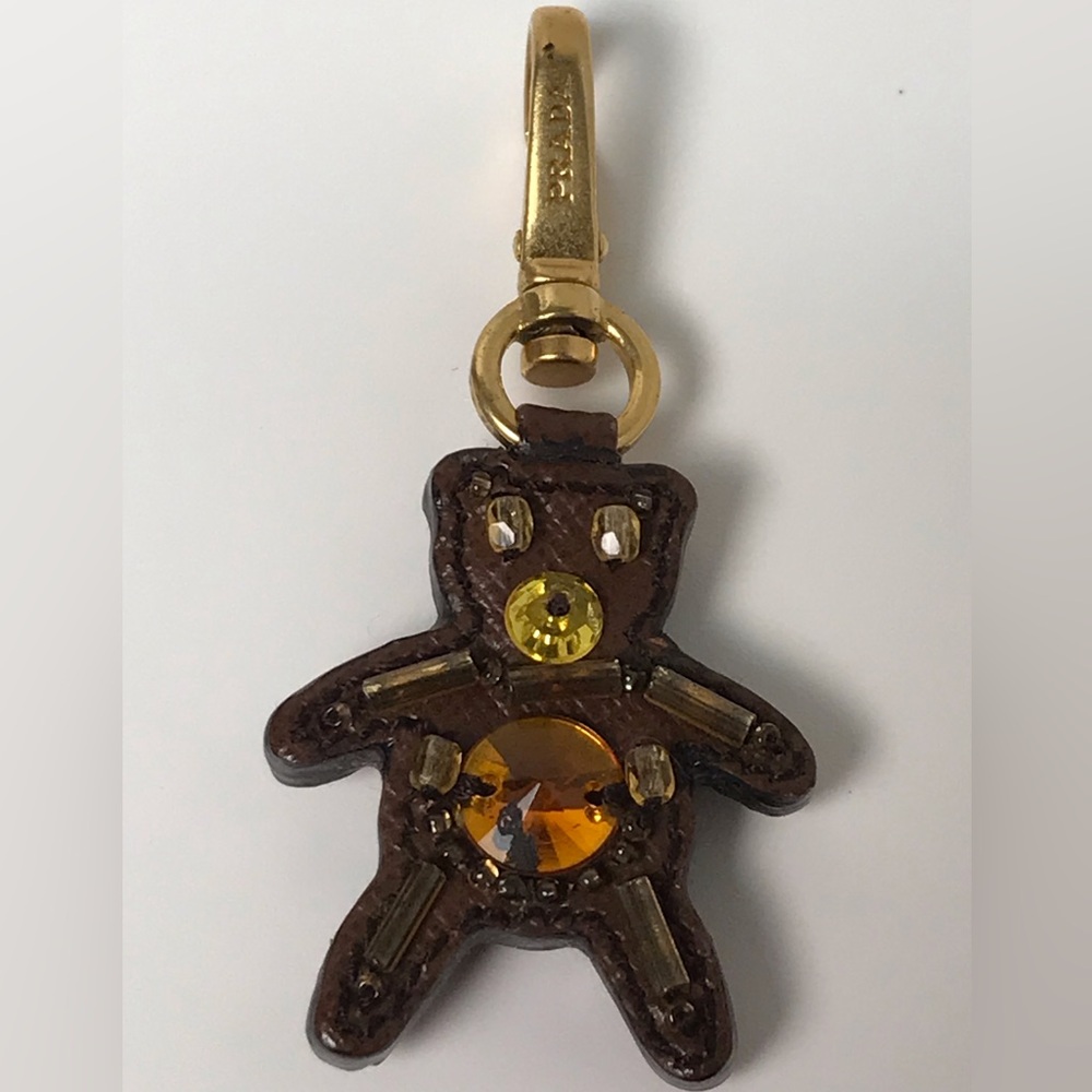 PRADA Leather Teddy Bear Keychain/ Bag Charm π»ππ₯ - Picture 13 of 13